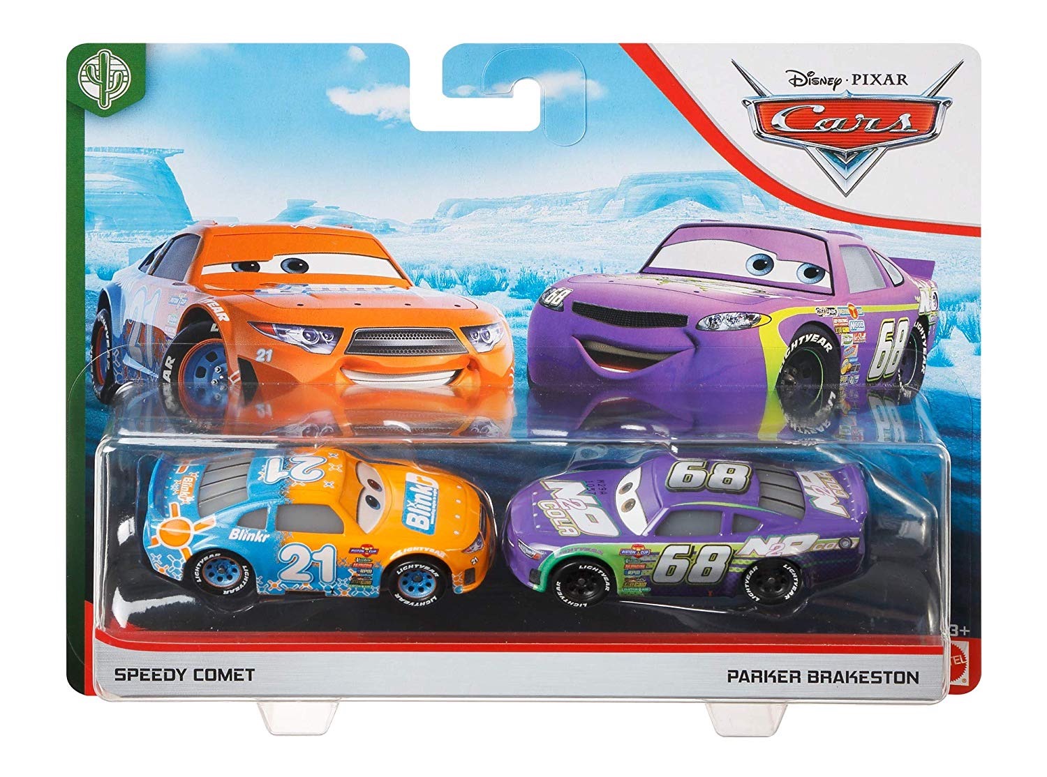 Disney Cars Speedy Comet en Parker Brakeston - Disney Cars 3 - SpeelJan
